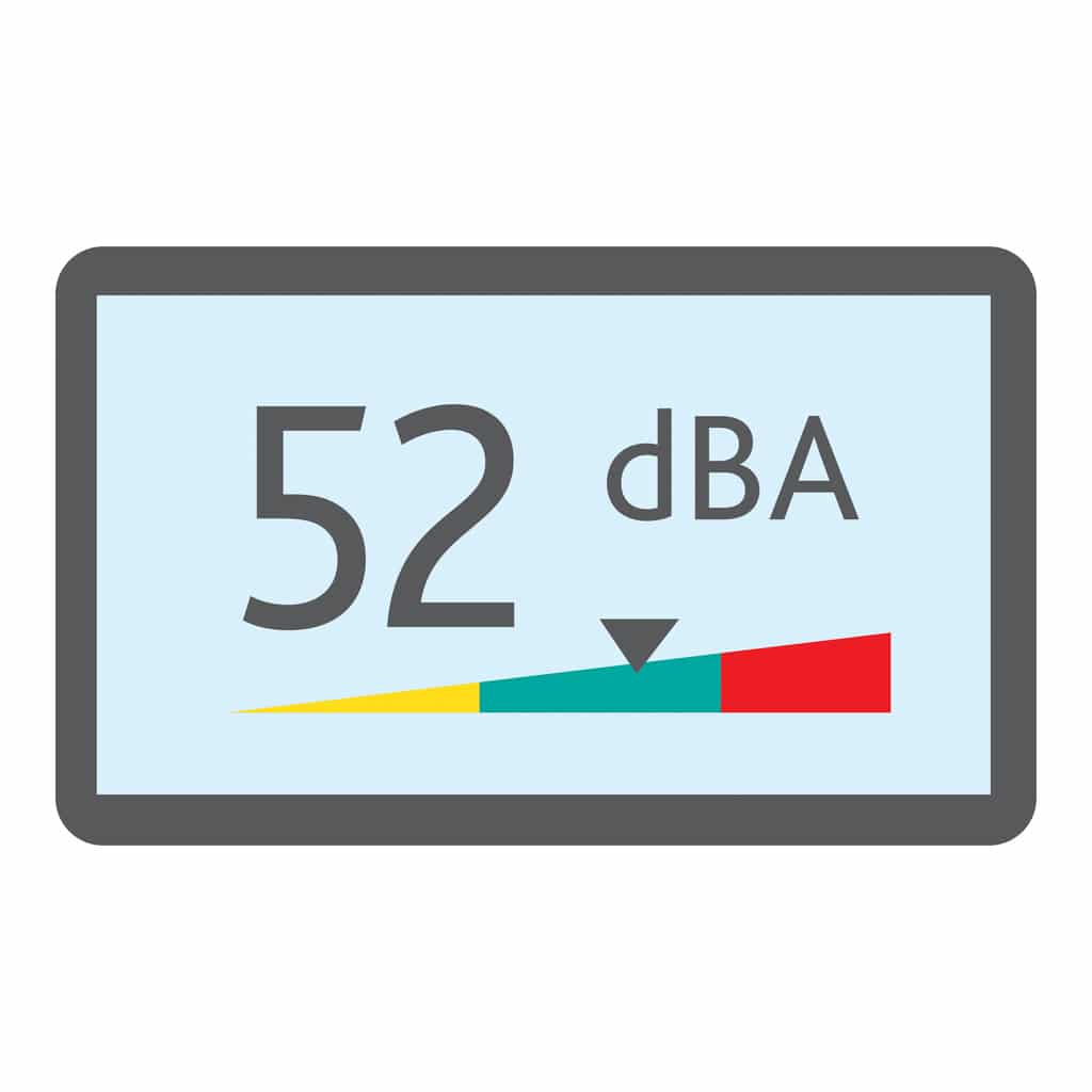 Decibel meter Icon on white background.