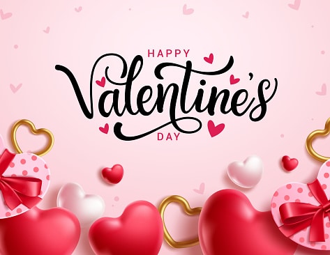 Happy Valentine's day greeting card clipart. 